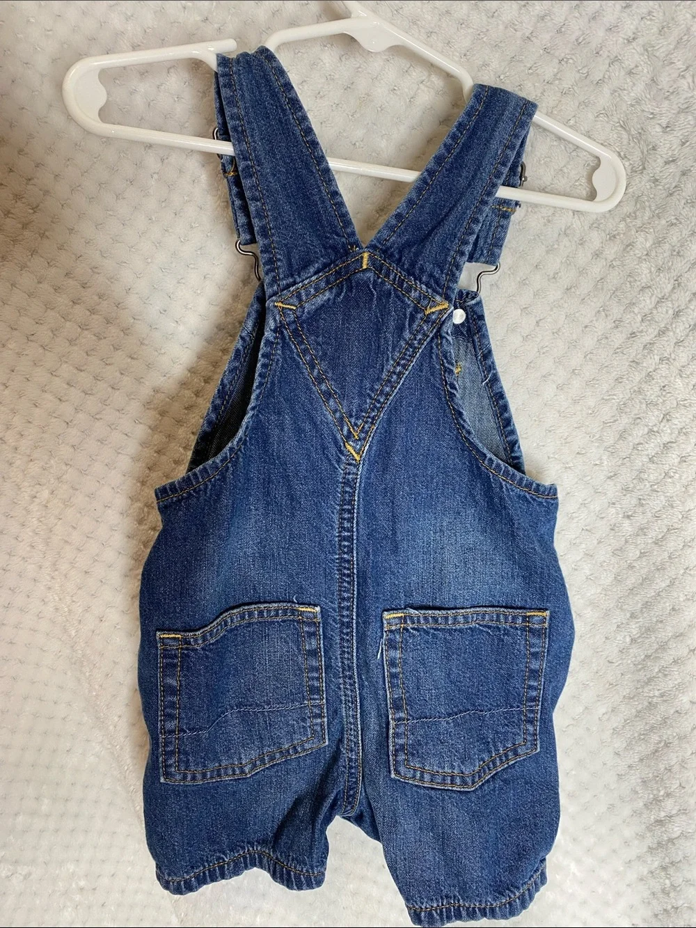 Baby Gap Blue Denim Overalls Shorts